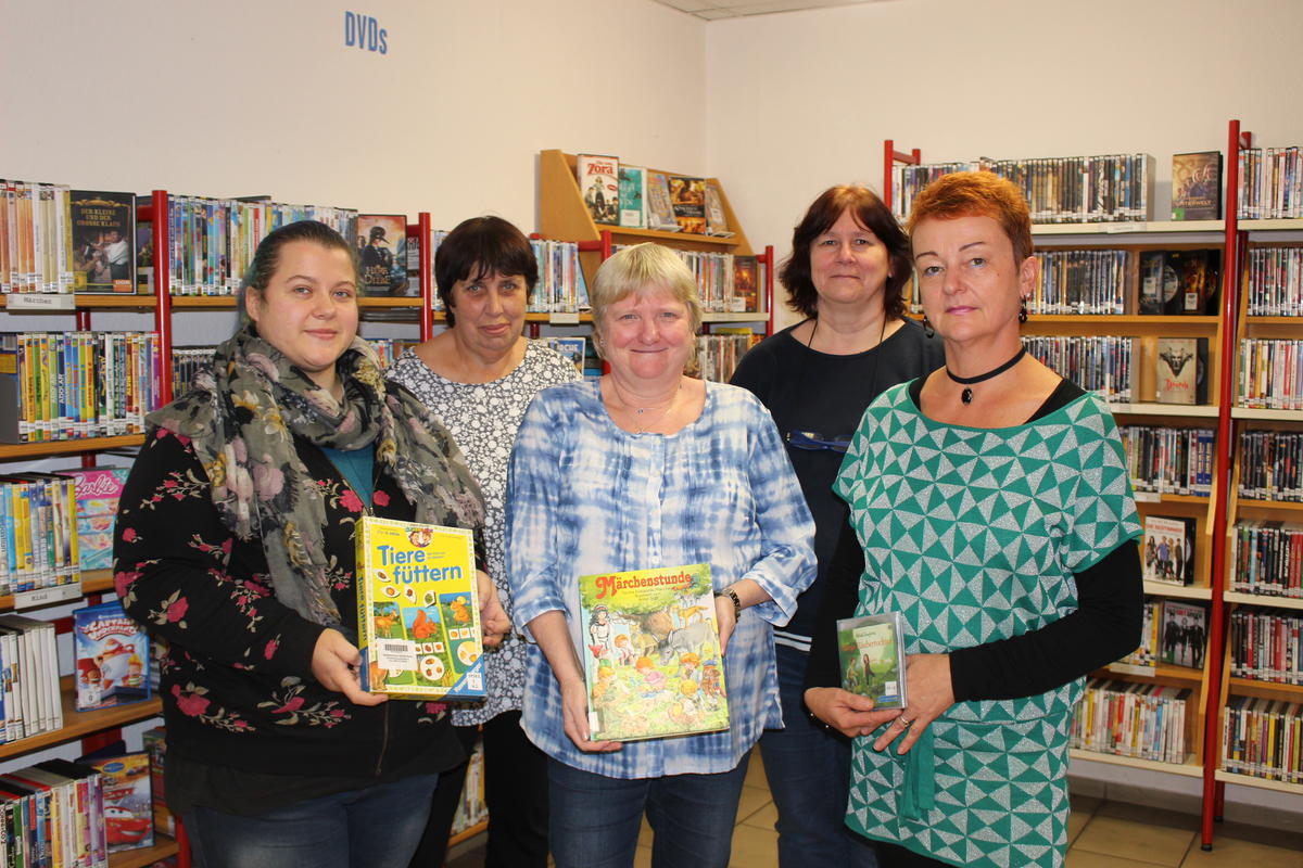 Team der Stadtbibliothek Senftenberg